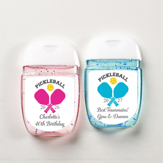Pickleball Personalized Loop Sanitizer Labels (Set of 20)