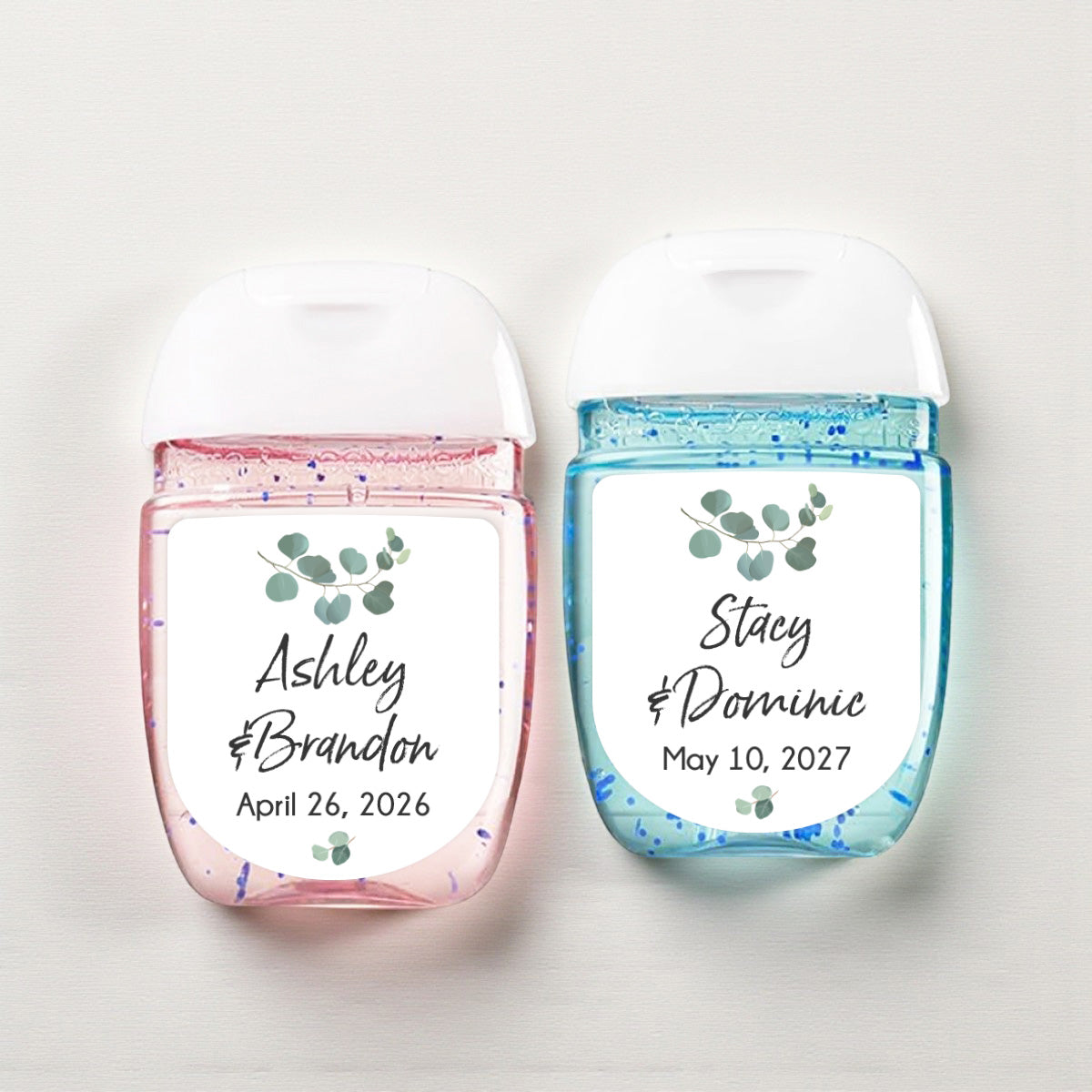 Eucalyptus Personalized Loop Sanitizer Labels (Set of 20)