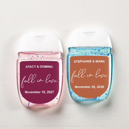 Fall In Love Personalized Loop Sanitizer Labels (Set of 20)