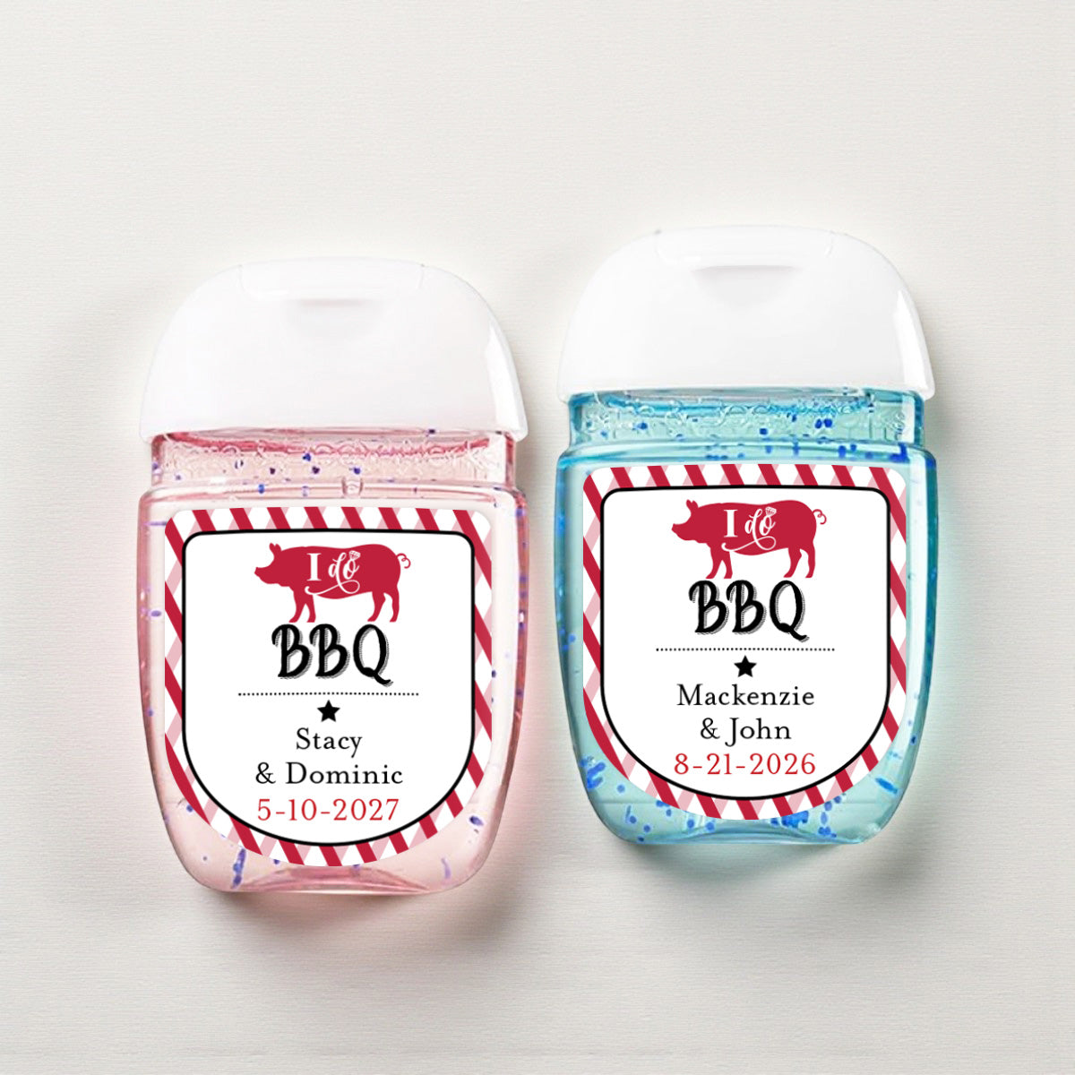 I Do BBQ Personalized Loop Sanitizer Labels (Set of 20)