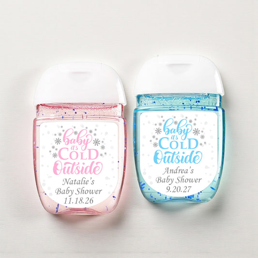 Baby It's Cold Outside Personalized Loop Sanitizer Labels (Set of 20)