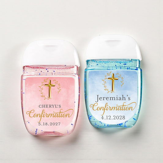 Confirmation Personalized Loop Sanitizer Labels (Set of 20)