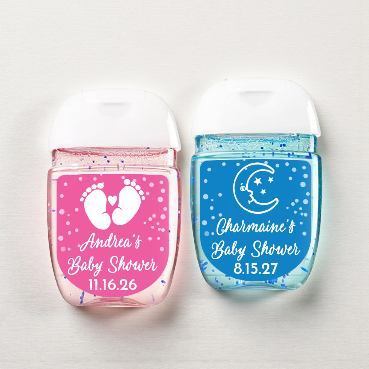 Baby Shower Personalized Loop Sanitizer Labels (Set of 20)