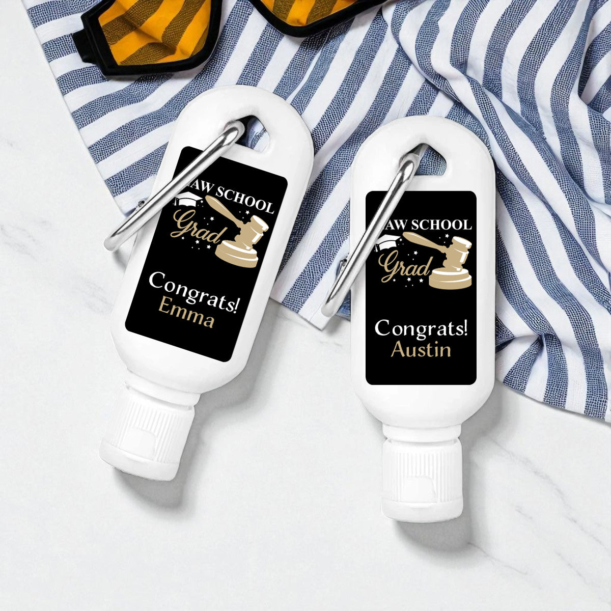 Lawyer Personalized Sunscreen with Carabiner (Set of 12)