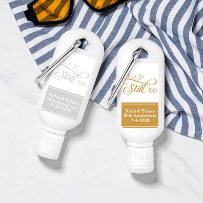 We Still Do Personalized Sunscreen with Carabiner (Set of 12)
