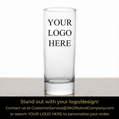 Cheers to Years Personalized Tall Shot Glass (Set of 24)