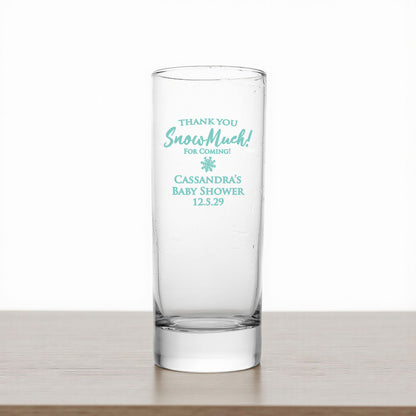 Thank You Snow-Much! Personalized Tall Shot Glass (Set of 24)