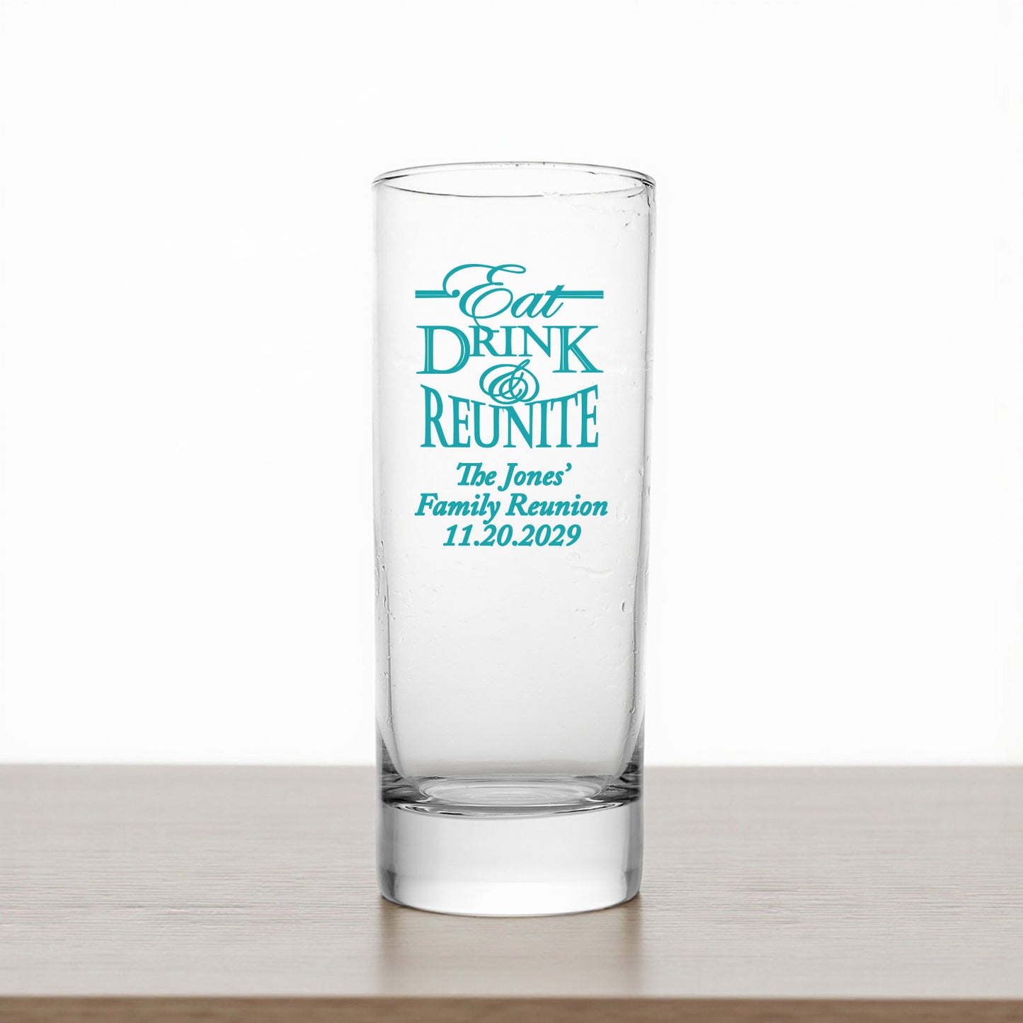 Family Reunion Personalized Tall Shot Glass (Set of 24)