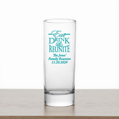 Family Reunion Personalized Tall Shot Glass (Set of 24)