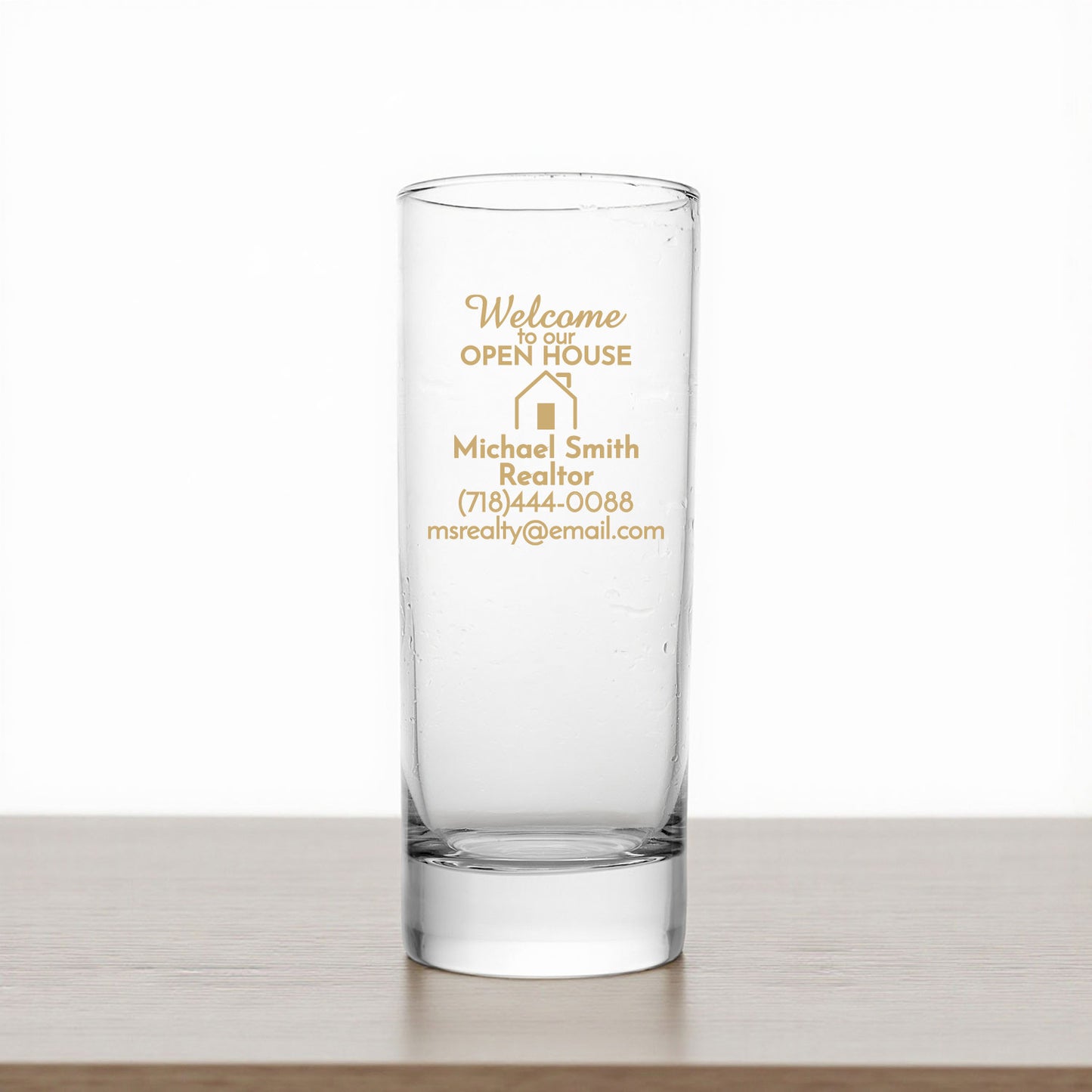 Welcome To Our Open House Personalized Tall Shot Glass (Set of 24)
