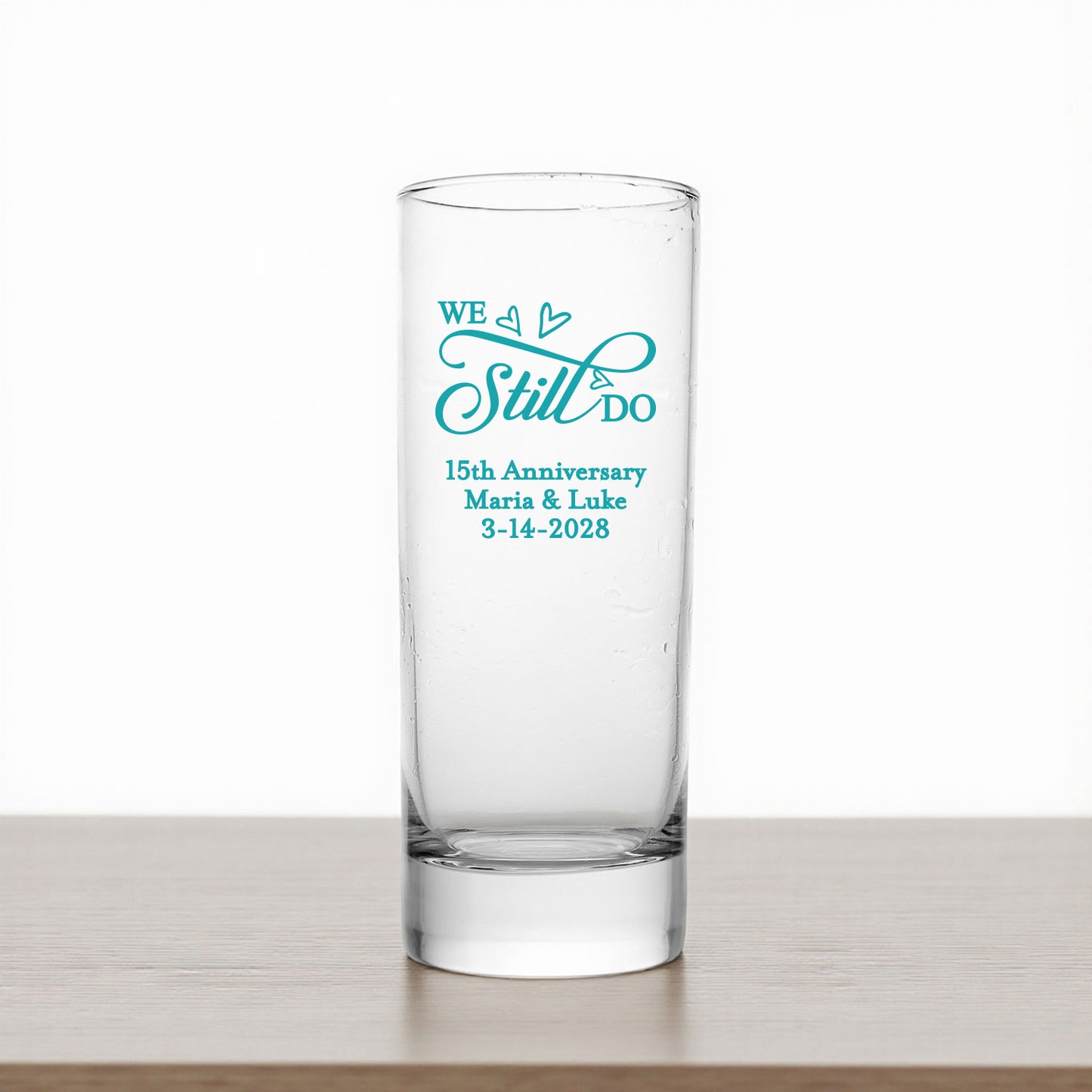 We Still Do Personalized Tall Shot Glass (Set of 24)