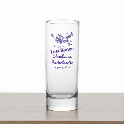 Last Rodeo Personalized Tall Shot Glass (Set of 24)
