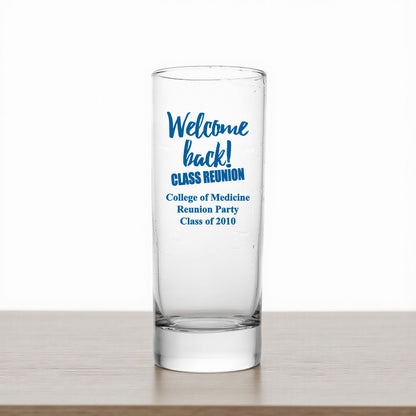 Class Reunion Personalized Tall Shot Glass (Set of 24)