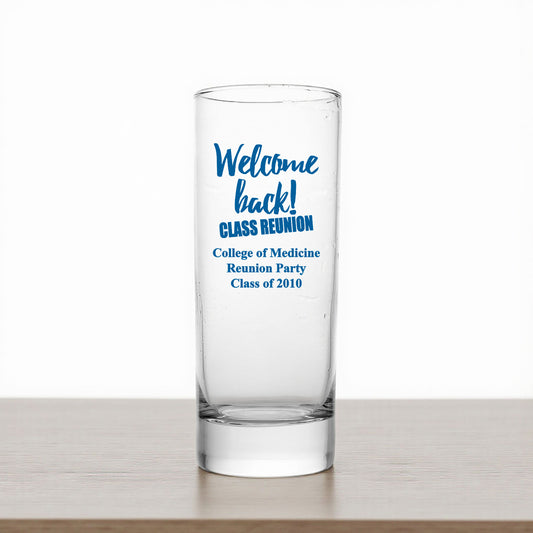 Class Reunion Personalized Tall Shot Glass (Set of 24)
