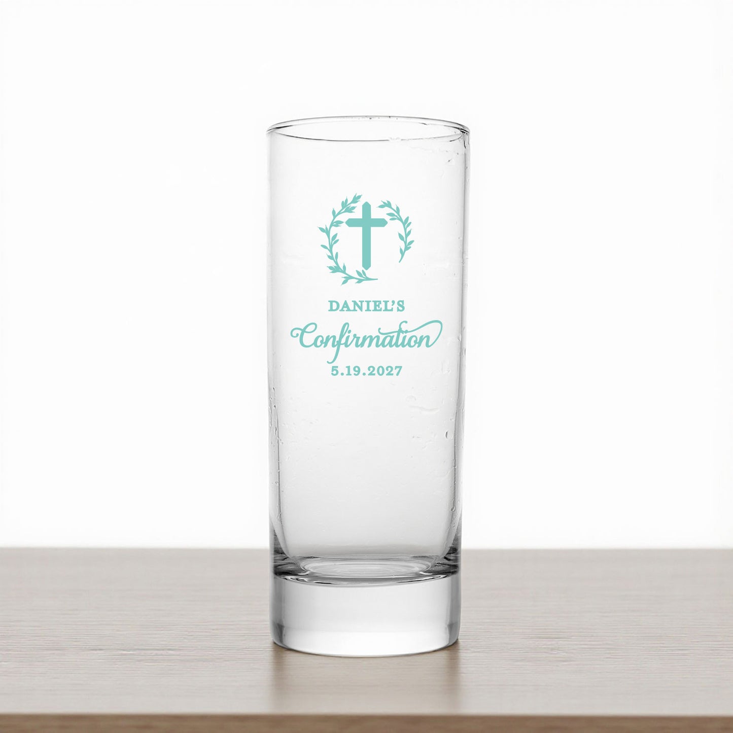 Confirmation Personalized Tall Shot Glass (Set of 24)