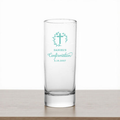 Confirmation Personalized Tall Shot Glass (Set of 24)