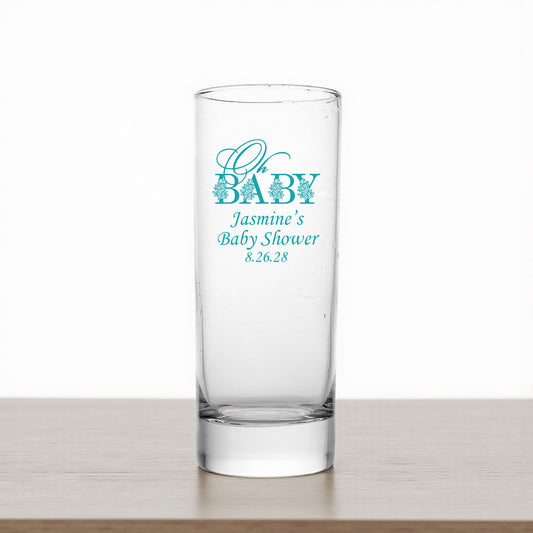 Oh Baby Personalized Tall Shot Glass (Set of 24)