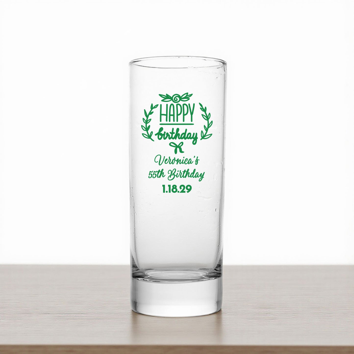 Adult Birthday Personalized Tall Shot Glass (Set of 24)