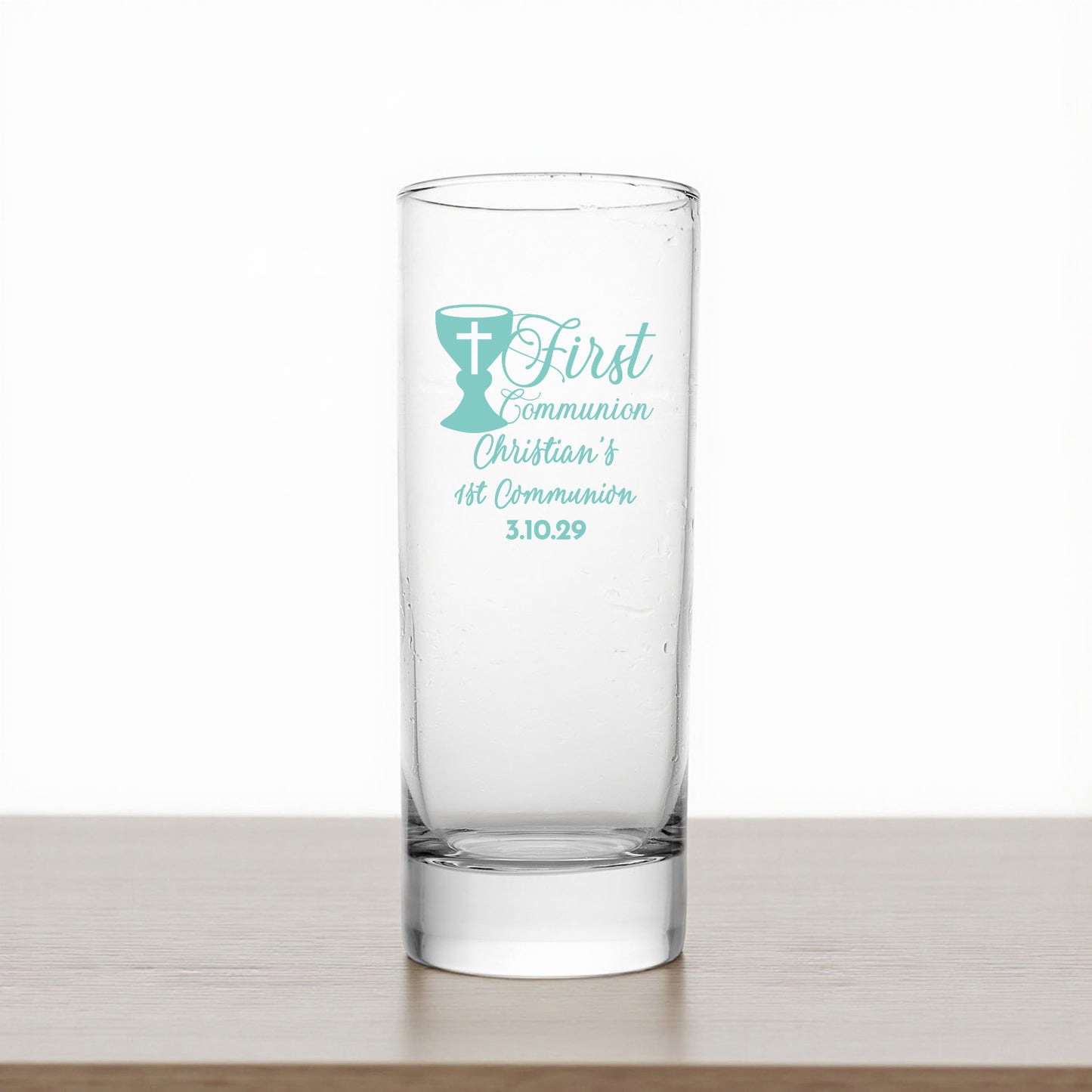 Holy Communion Personalized Tall Shot Glass (Set of 24)