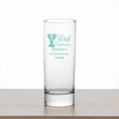 Holy Communion Personalized Tall Shot Glass (Set of 24)