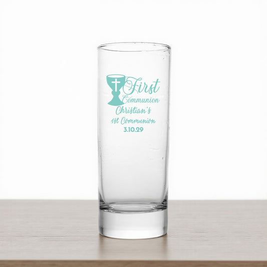 Holy Communion Personalized Tall Shot Glass (Set of 24)