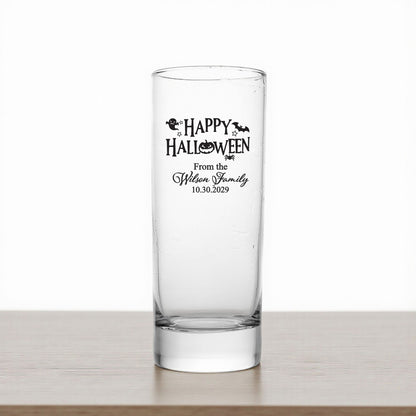 Happy Halloween Personalized Tall Shot Glass (Set of 24)