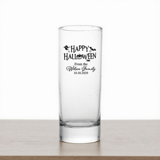 Happy Halloween Personalized Tall Shot Glass (Set of 24)