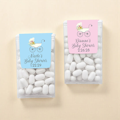 Baby Stroller Personalized Tic Tac Mints (Set of 12)