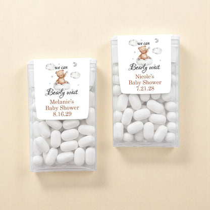We Can Bearly Wait Personalized Tic Tac Mints (Set of 12)