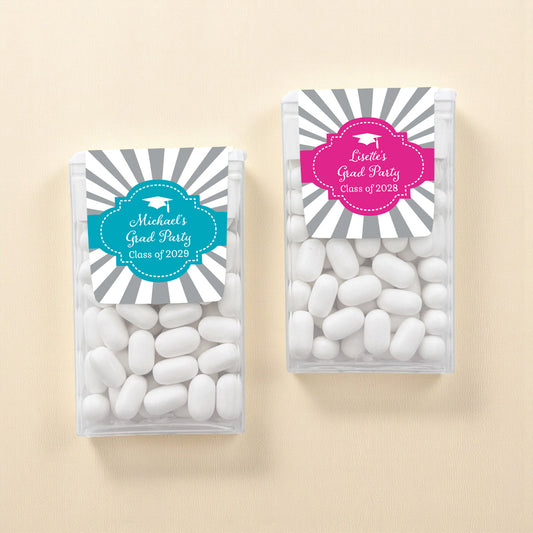 Graduation Cap Personalized Tic Tac Mints (Set of 12)