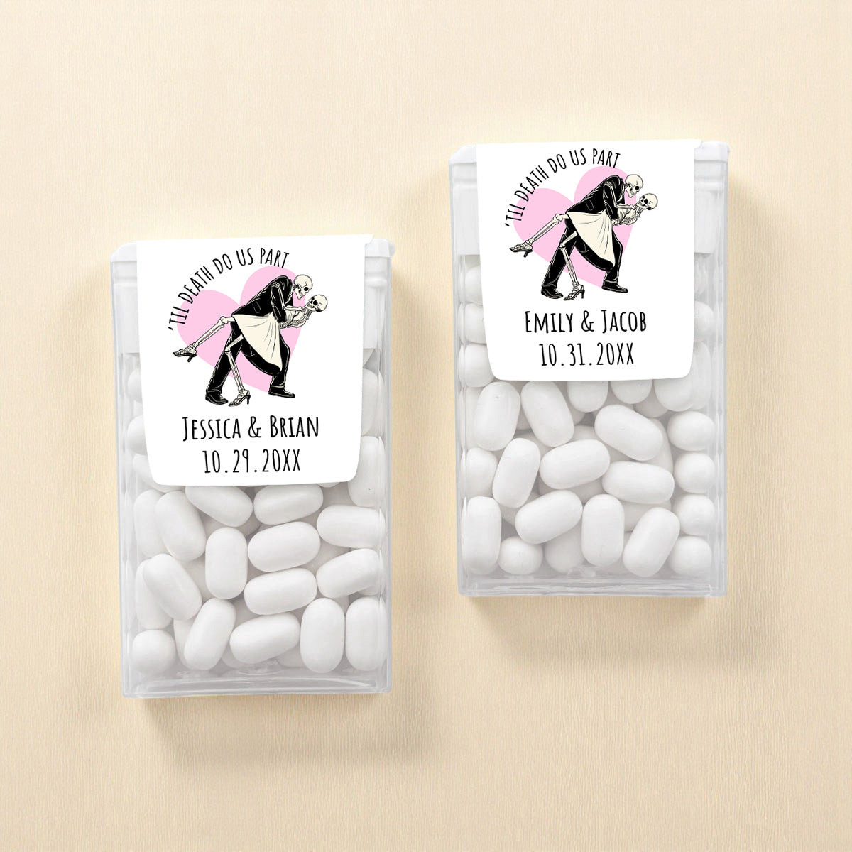 Til Death Do Us Part Personalized Tic Tac Mints (Set of 12)