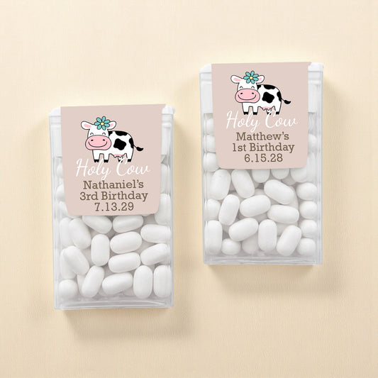 Holy Cow Personalized Tic Tac Mints (Set of 12)