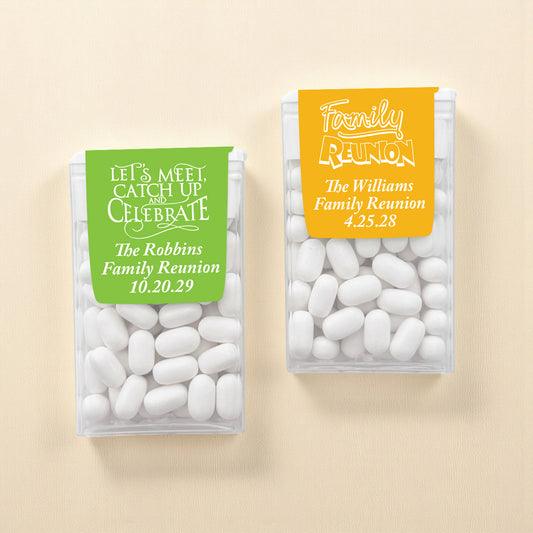 Family Reunion Personalized Tic Tac Mints (Set of 12)