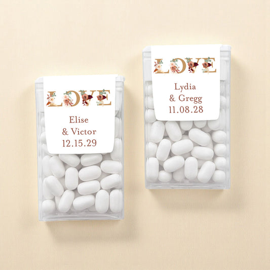 LOVE Fall Personalized Tic Tac Mints (Set of 12)