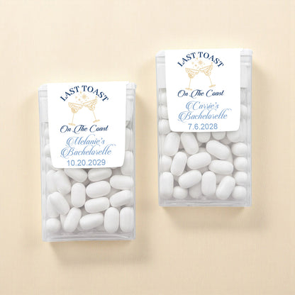 Last Toast On The Coast Personalized Tic Tac Mints (Set of 12)