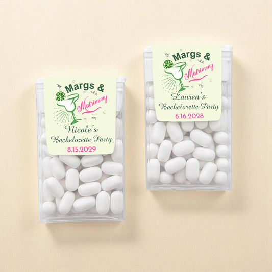 Margs & Matrimony Personalized Tic Tac Mints (Set of 12)