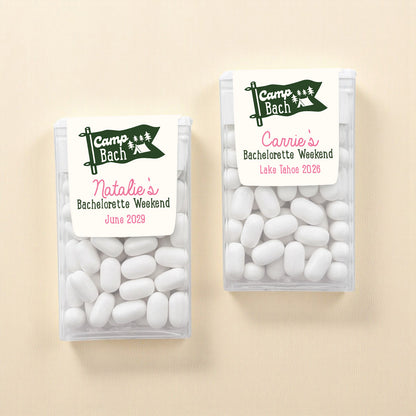 Camp Bach Personalized Tic Tac Mints (Set of 12)