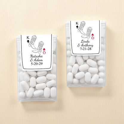 Western Cowboy Boots Personalized Tic Tac Mints (Set of 12)