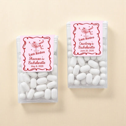 Last Rodeo Personalized Tic Tac Mints (Set of 12)