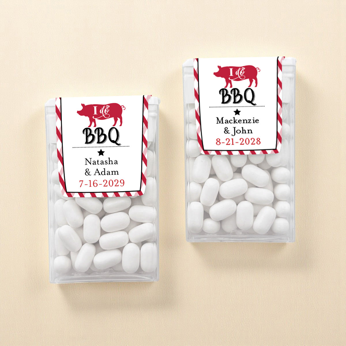 I Do BBQ Personalized Tic Tac Mints (Set of 12)