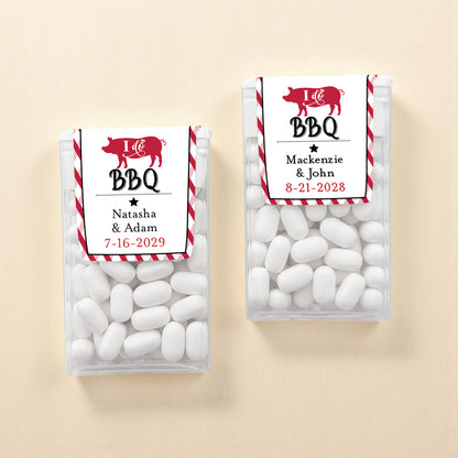 I Do BBQ Personalized Tic Tac Mints (Set of 12)