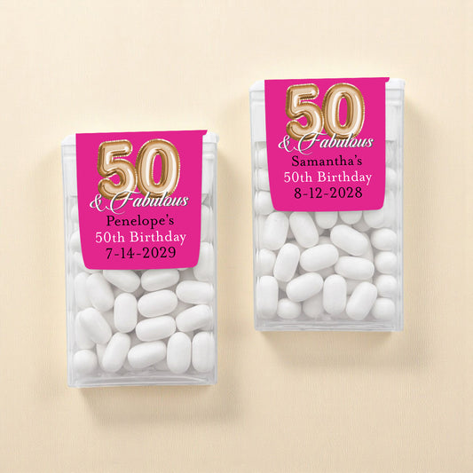 Age & Fabulous Personalized Tic Tac Mints (Set of 12)