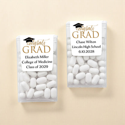 Congrats Grad Personalized Tic Tac Mints (Set of 12)