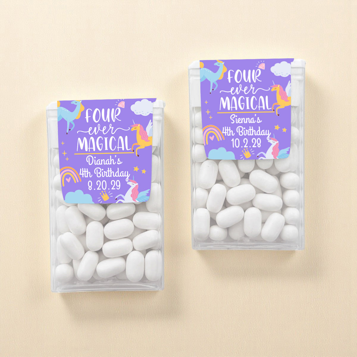 Four-Ever Magical Personalized Tic Tac Mints (Set of 12)