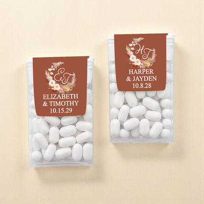Fall Wreath Personalized Tic Tac Mints (Set of 12)