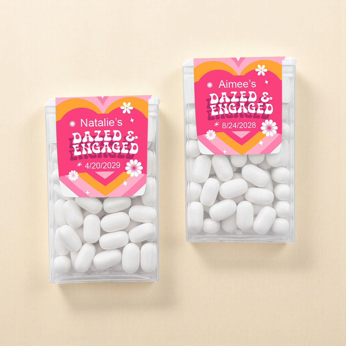 Dazed And Engaged Personalized Tic Tac Mints (Set of 12)
