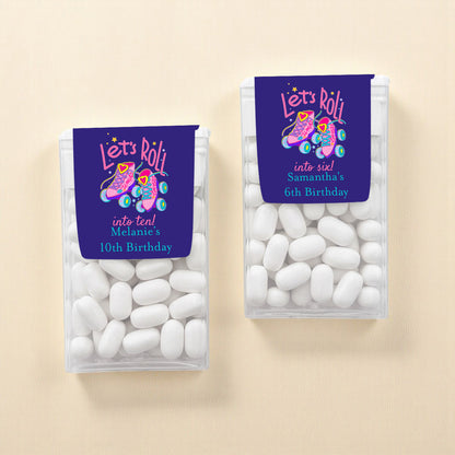 Let's Roll Into Birthday Personalized Tic Tac Mints (Set of 12)