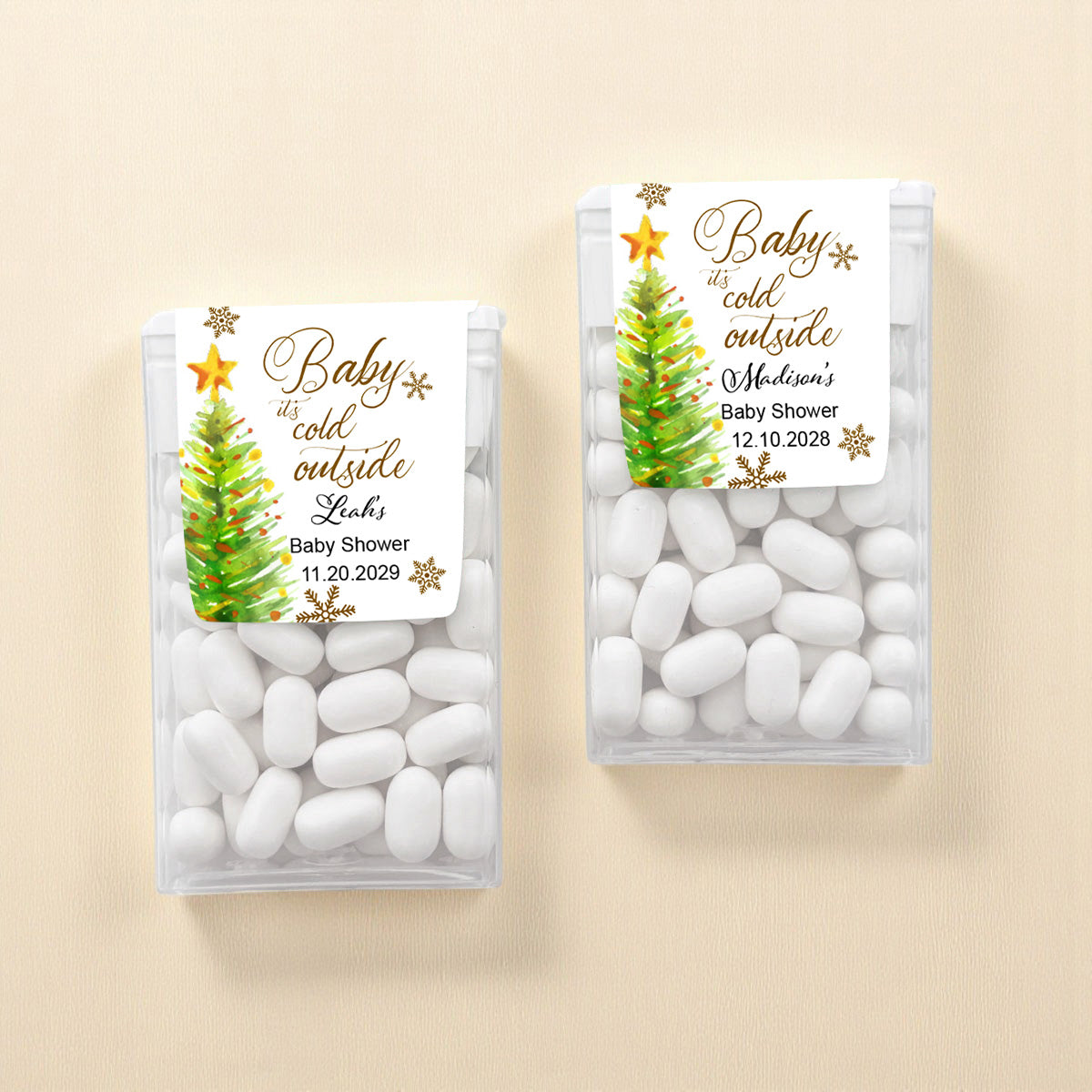 Baby It's Cold Outside Personalized Tic Tac Mints (Set of 12)