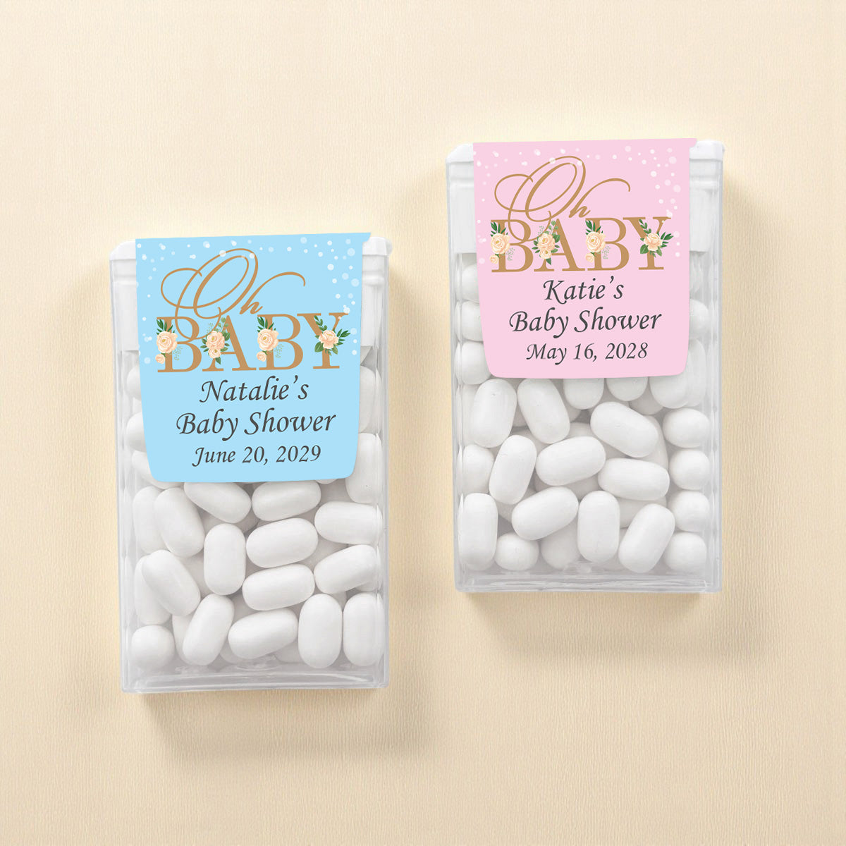 Oh Baby Personalized Tic Tac Mints (Set of 12)