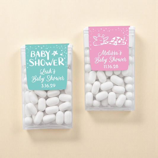 Baby Shower Personalized Tic Tac Mints (Set of 12)